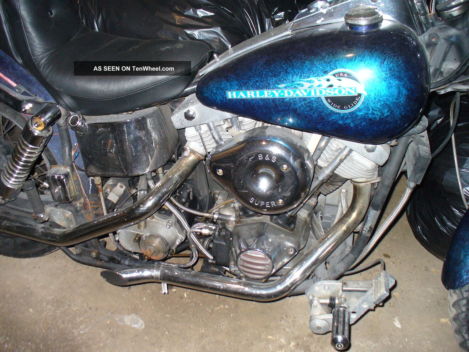 1980 Harley Davidson Shovelhead Fxe Custom Project Basket Case