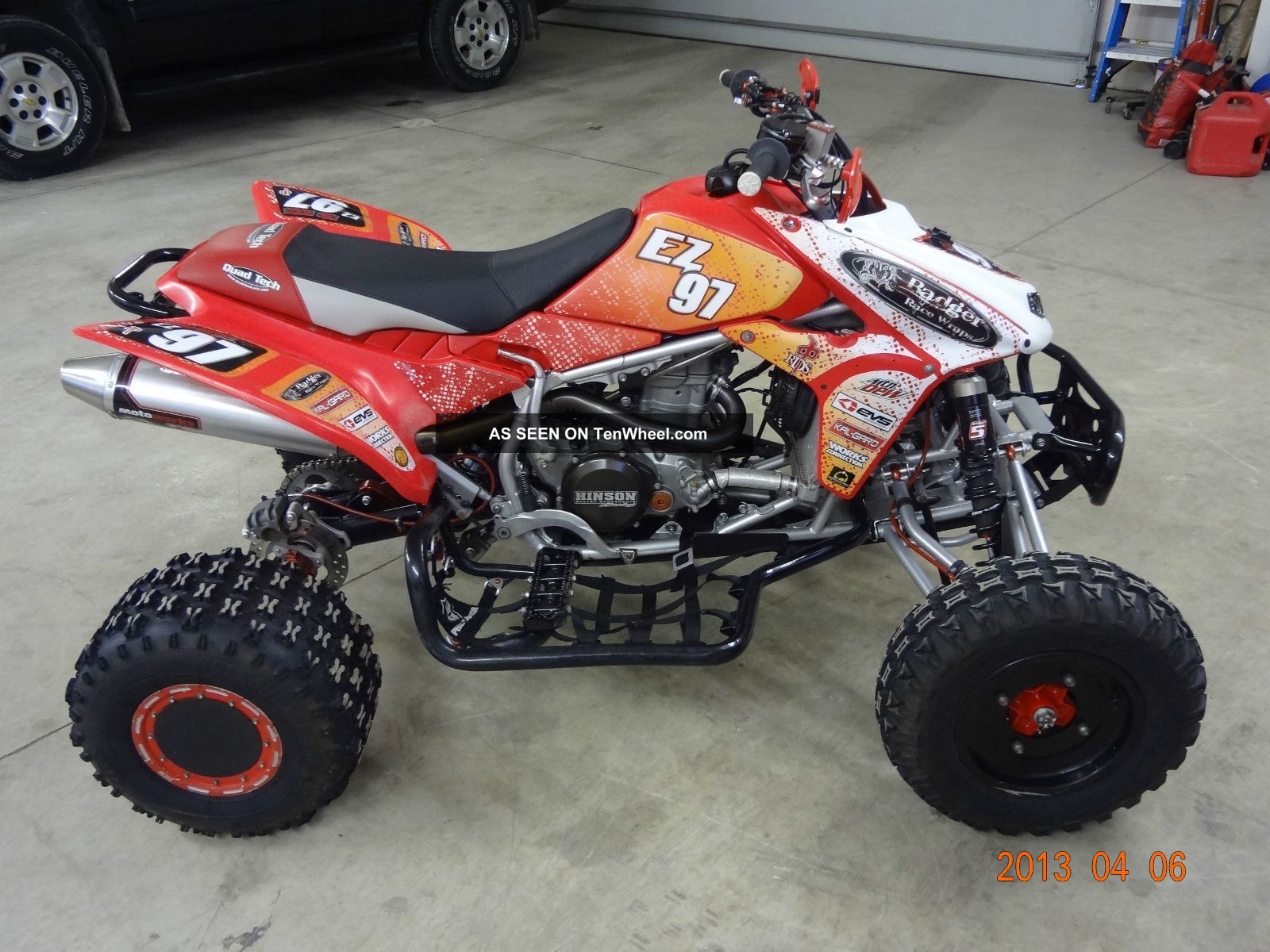 2009 Honda trx450r #6