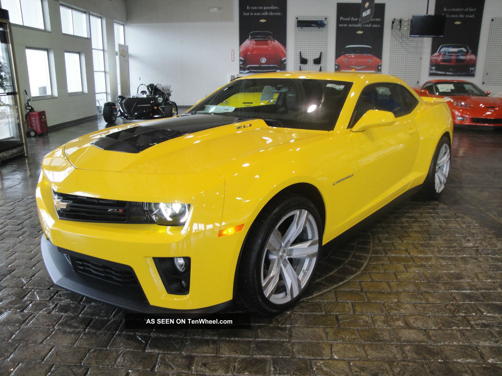 2013 Rally Yellow Supercharged Camaro Zl1 Automatic Carbon