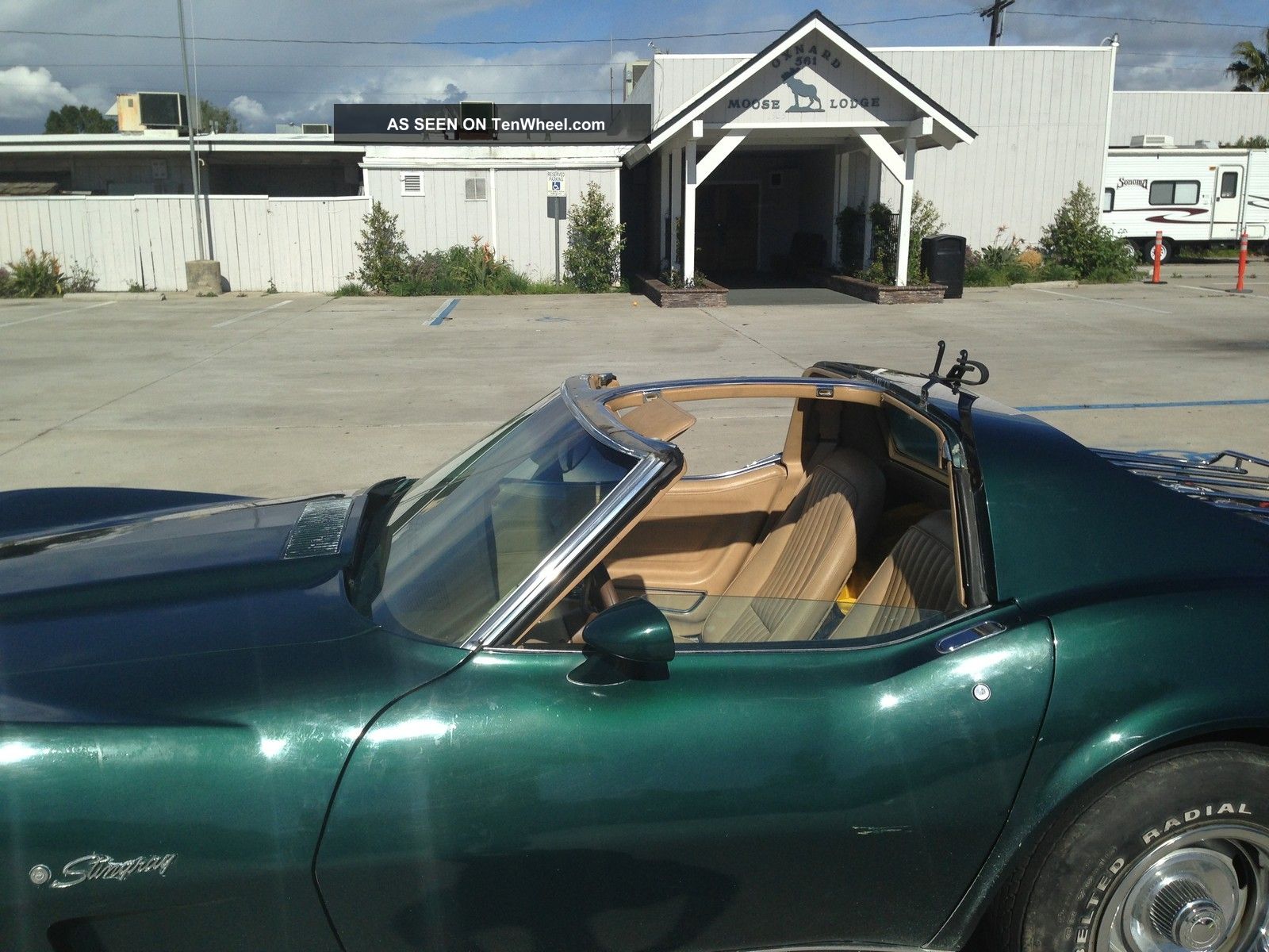 1976 Corvette Stingray T Top Dark Green With Buckskin