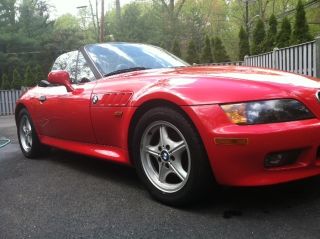 1996 Bmw Z3 Red Manual 5 - Speed 1.  9l Roadster Convertible photo