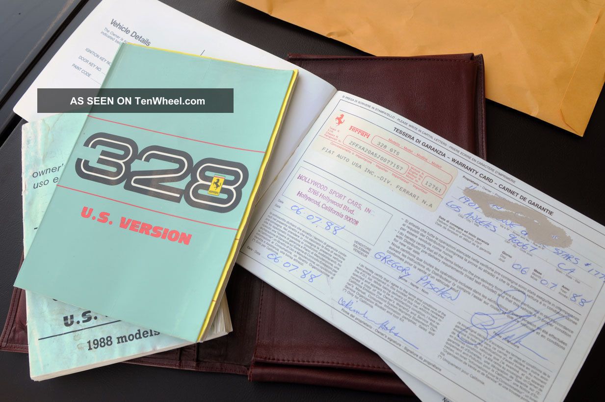 1988 Ferrari 328 Gts Sold At Hollywood Sportscars