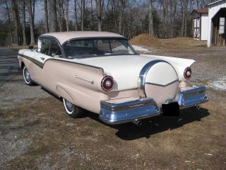 1957 Ford Fairlane 500,  Two Door Hardtop,  Continental Kit,  Fender Skirts photo