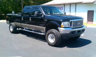 2002 Ford F250 7.  3 Liter Diesel 4x4 Crew Cab,  Really Good Strong Running Truck photo