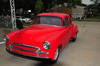 1950 Chevy Coupe Drag Car - Red - photo