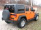 2012 Jeep Wrangler Unlimited Sport 4x4 Jk Auto 3.  6l Vvt Hard Top Orange Crush Wrangler photo 3