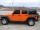 2012 Jeep Wrangler Unlimited Sport 4x4 Jk Auto 3.  6l Vvt Hard Top Orange Crush Wrangler photo 5