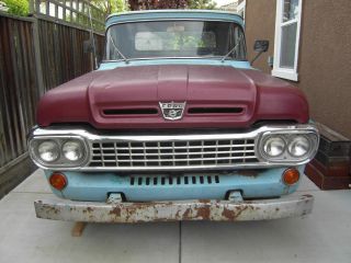 1958 Ford F100 Custom Cab Short Bed Style Side Pickup Truck Nr 1957 1959 1960 photo