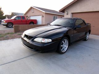 1998 Ford Mustang Gt Convertible Jet Black And Loaded photo