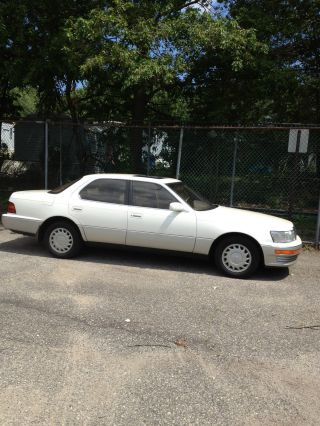 1992 Lexus Ls 400 Pearl White Wonderful Cond.  2nd Senior Owner All Orig.  Only 108k photo