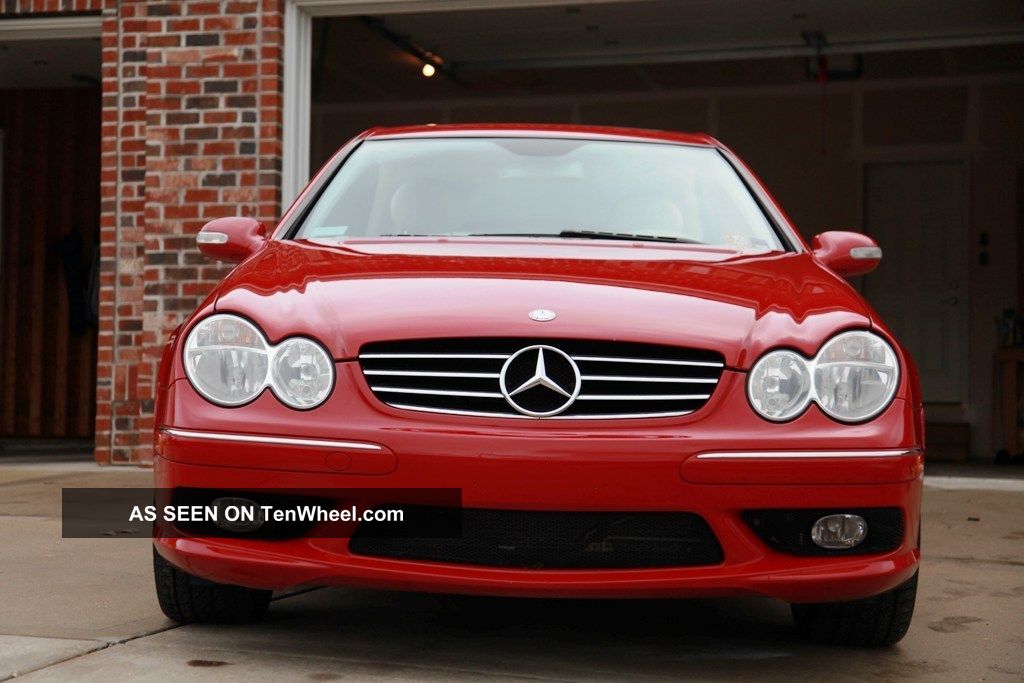 2005 Mercedes Benz Clk500 Mars Red Tan Interior