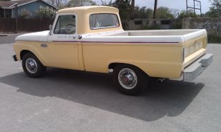 Classic 1966 Two Tone Ford Pickup In photo