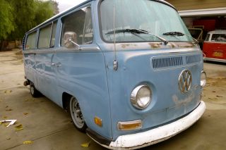 1970 Vw Bus Type2 Bay Window Slammed Custom Rat Rod photo