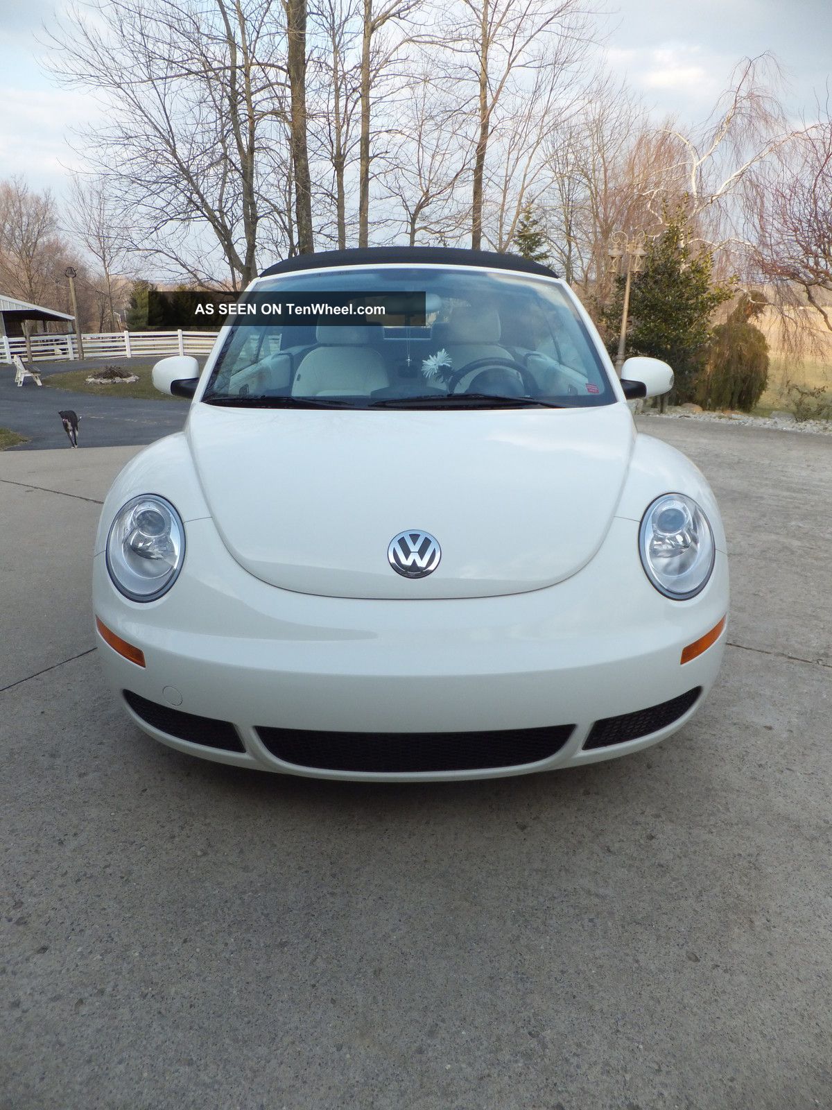 2007 Vw Beetle Convertible Rare White On White
