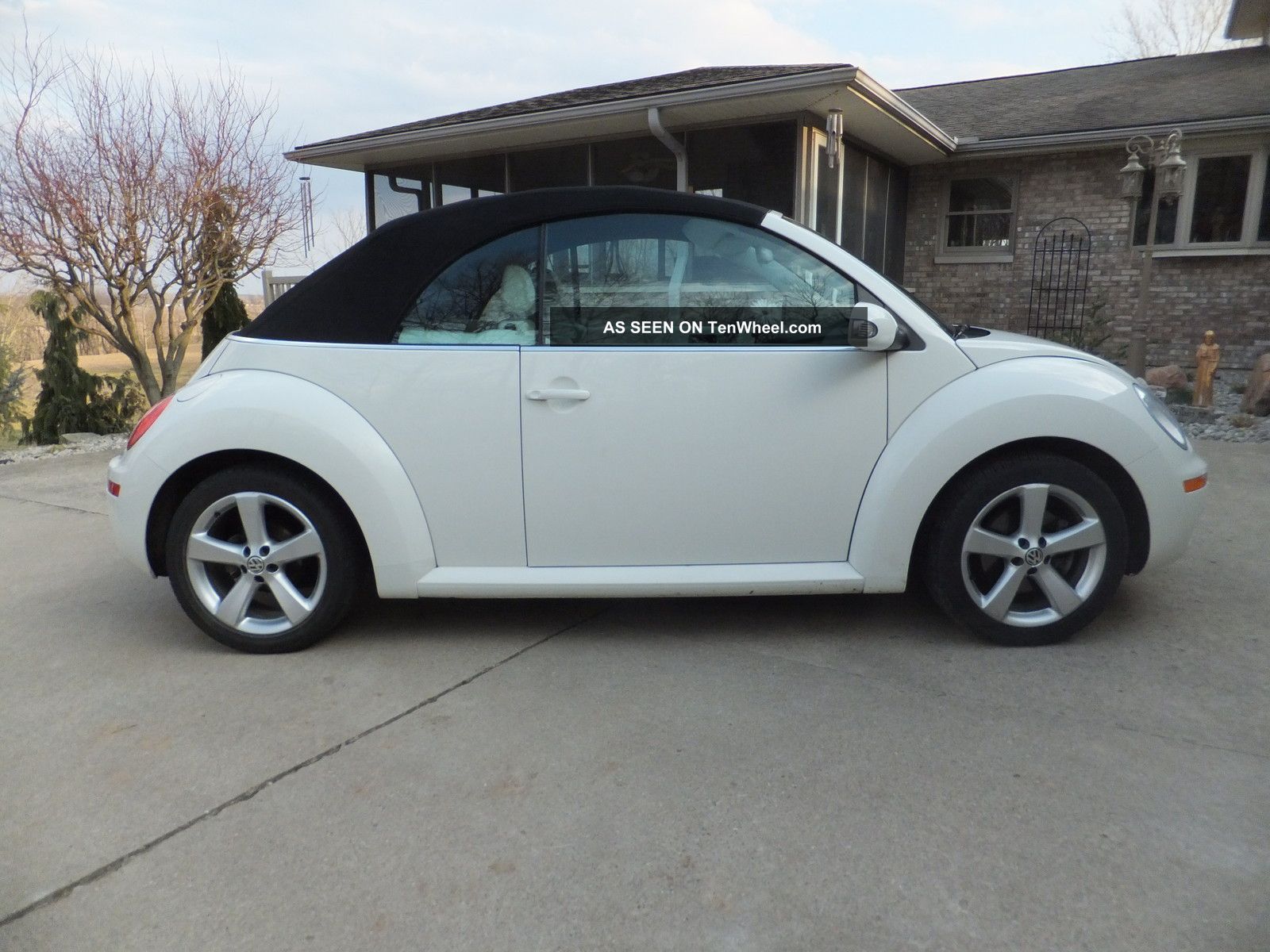 2007 Vw Beetle Convertible Rare White On White