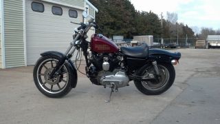 1981 Harley Davidson Sportster Ironhead Bobber Barhopper - Freshly Built photo