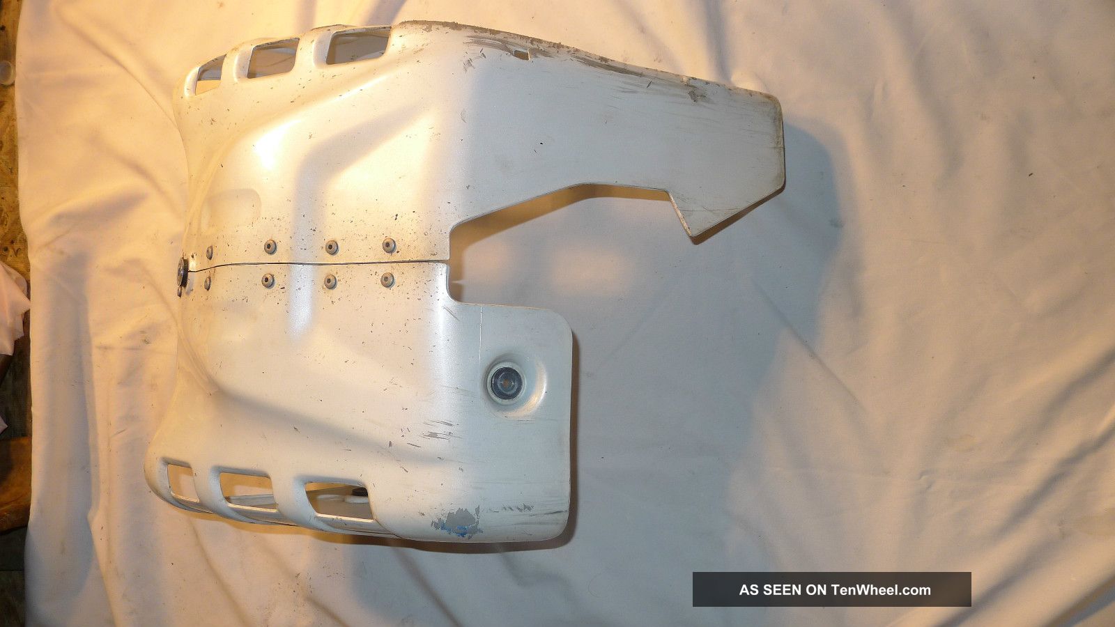 1989 Honda Tranalp Xl600v Pd06 Plastic Skid Plate, White