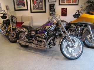 1998 Harley Davidson Dyna Wide Glide Custom Paint And Lots Of Chrome photo