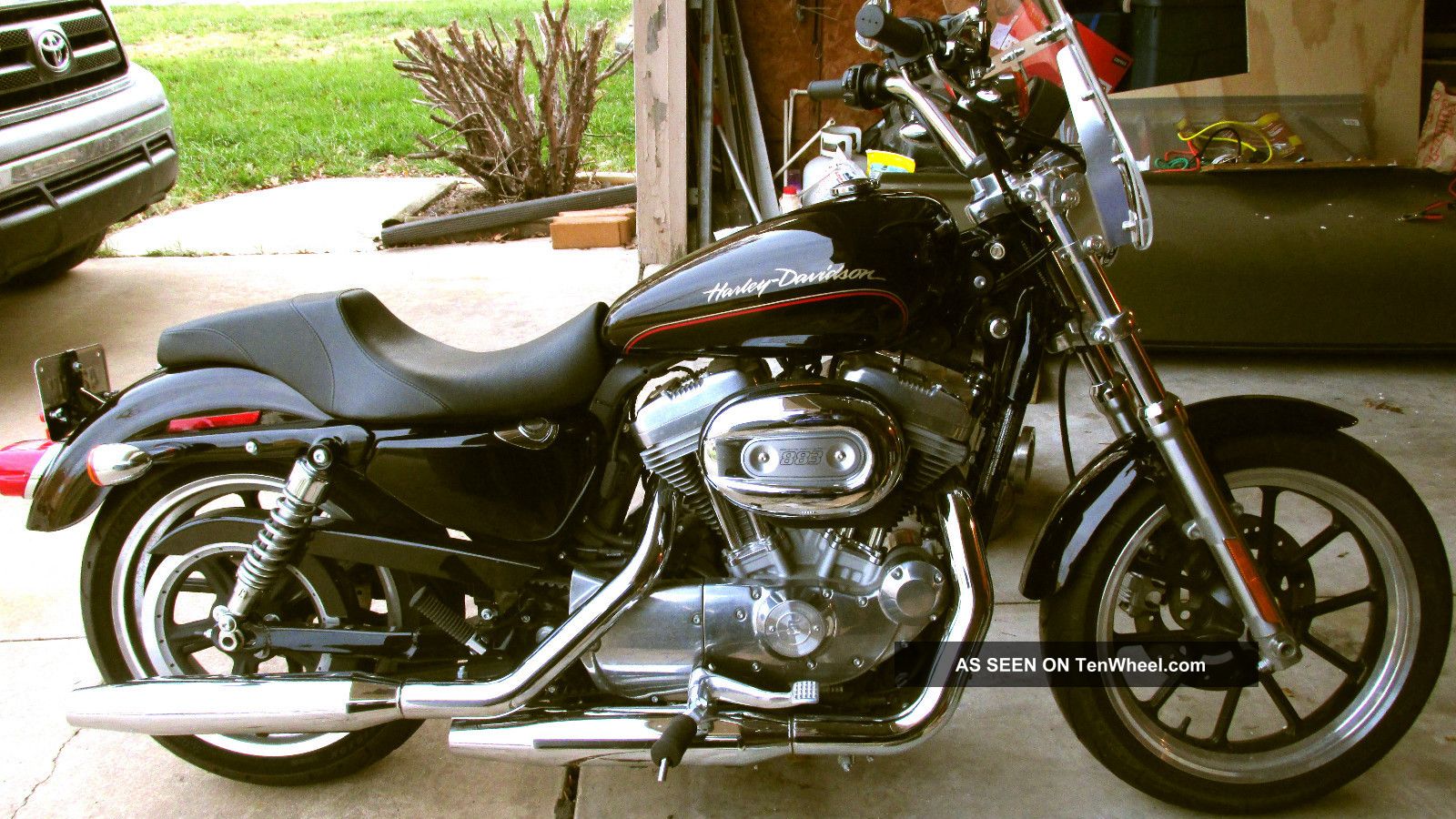 harley 883 windshield