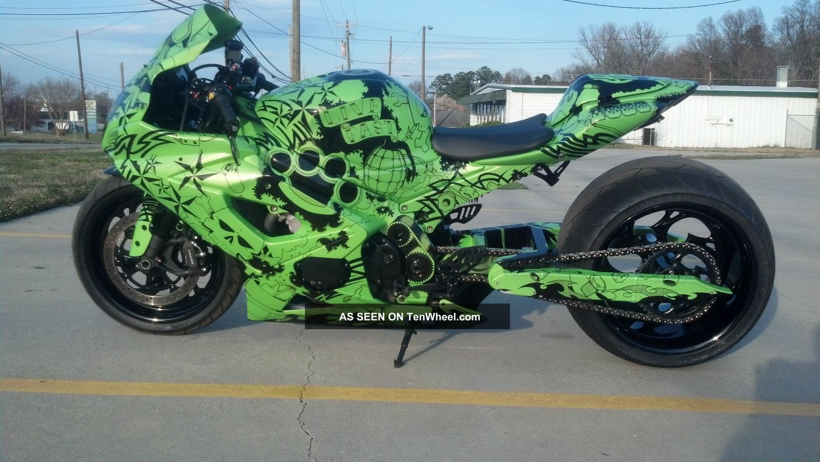 Custom Sharpie 05 Suzuki Gsxr 1000 360 Fat Tire Hayabusa Zx10 R1