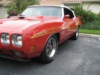 1970 Pontiac Gto Judge Convertible Re - Creation - Red With White Top - Stunning photo