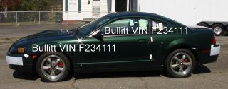 2001 Bullitt Mustang - No Dealer Prep And Collectors Package photo