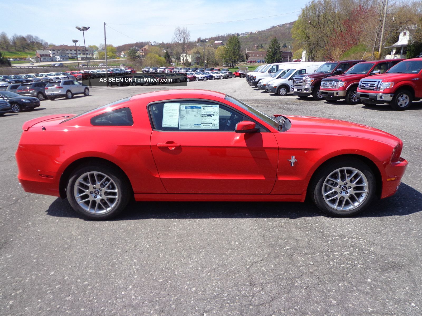 2014 Mustang V6 Coupe Premium Pony Package Automatic Race Red Comfort Group