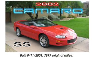 2002 Chevrolet Camaro Z28 Ss Convertible 2 - Door 5.  7l photo