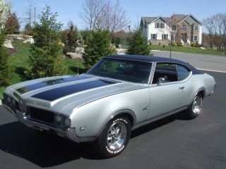 1969 Oldsmobile 442 - Numbers Matching Two Tone Silver / Black 400 C.  I.  Engine photo