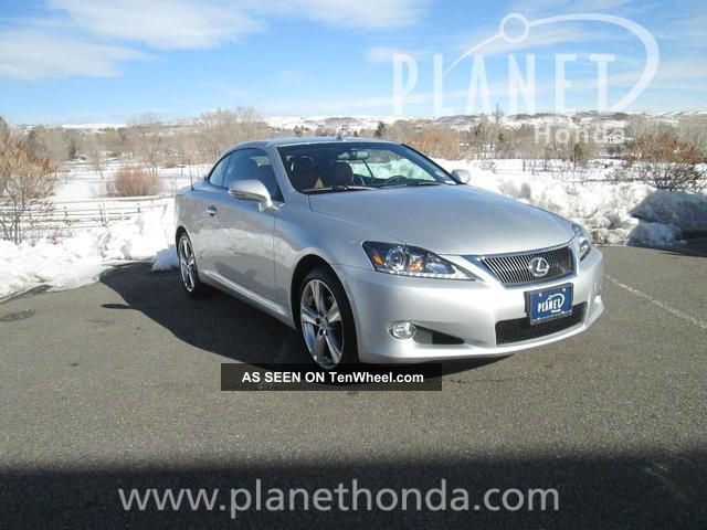 2012 Lexus Is250 C Convertible 2 Door 2 5l