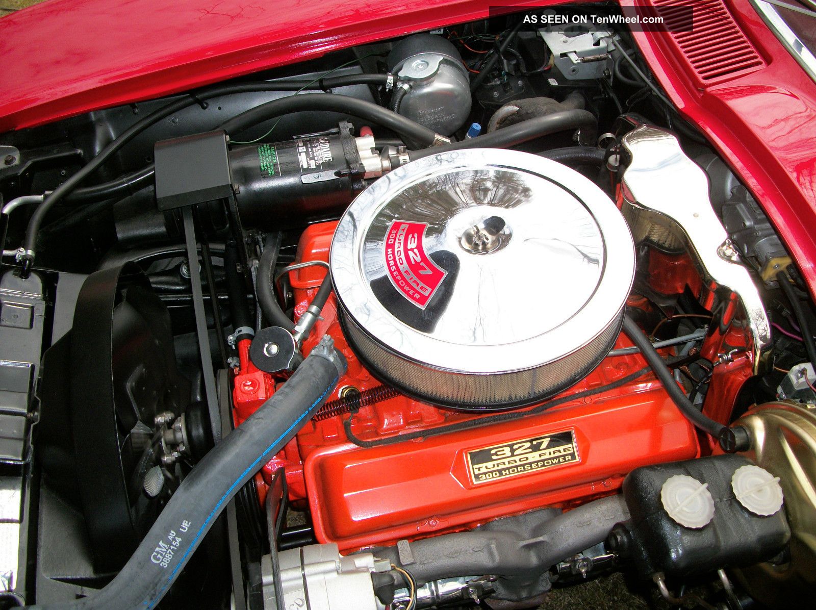 1966 Corvette Coupe 327 Auto Ac Red With Red Int
