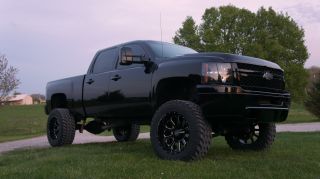 2011 Chevrolet Silverado 2500 Hd Duramax Lifted Blacked Out photo