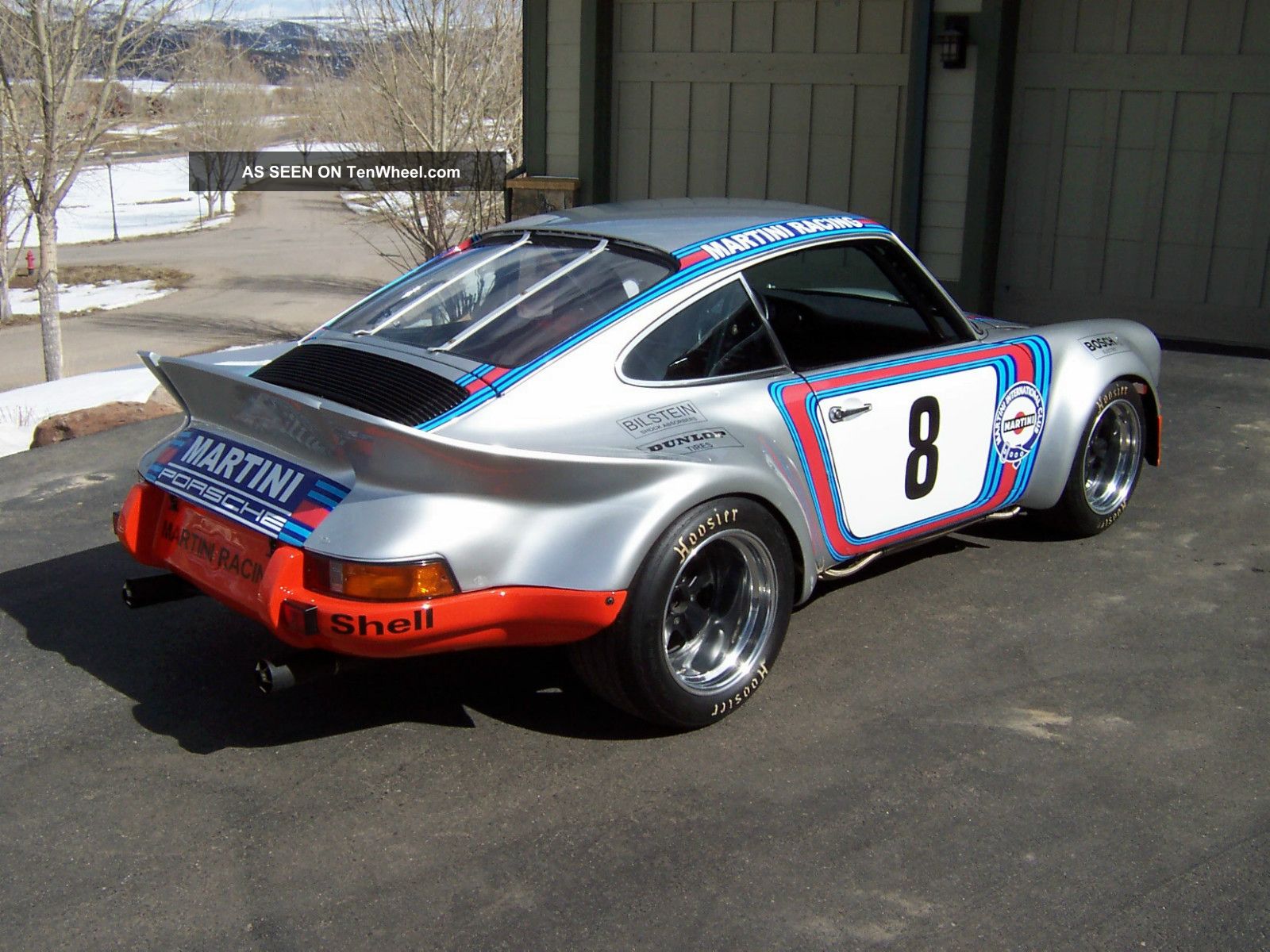 1971 Porsche 911 Vintage Road Racing Car Martini Racing Tribute