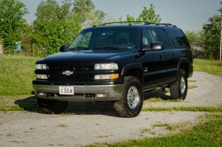 2003 Chevrolet Suburban Lt K2500 3 / 4 Ton 4wd,  8.  1l 496,  Black With photo