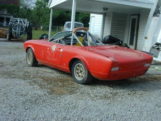 Early 1969 Fiat 124 As Spyder Vintage Race Car Coupe photo