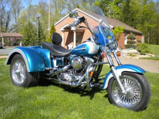 1995 Harley Davidson Wide Glide Trike Originally Purchased At Sturgis photo