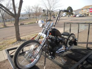 Vintage 1975 Harley Davidson Ironhead Bobber Chopper Lowrider Motorcyle photo