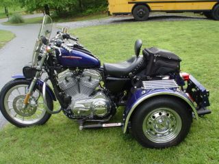 Loaded 2006 Custom Harley Sportster Voyager Trike Prestine Cond photo