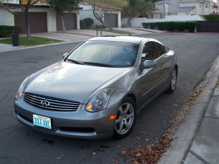 2004 Infiniti G35 Silver And Black Coupe 2 - Door 3.  5l 2nd Owner photo