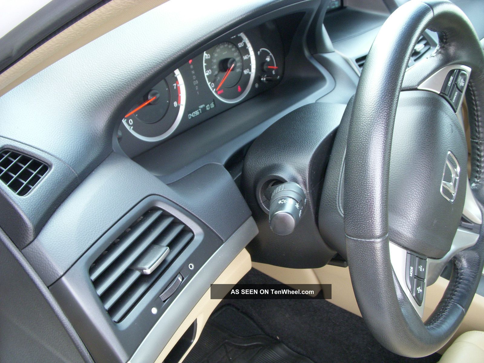 2009 Honda Accord Coupe 6 Cyl Ex L White With Tan Interior