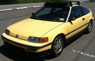 1990 Honda Crx Si Y49 Yellow W.  B16 Swap photo