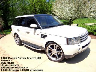 2008 Land Rover Range Rover Sport Hse White / Tan 1 - Owner $12k Upgrades photo