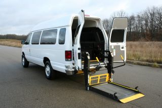 2010 Ford Handicap Accessible Commercial Ada Transport Van,  Braun Lift photo
