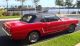 1964 1 / 2 Mustang Convertible,  Factory Air,  Auto Trans,  Red,  Blk Interior Mustang photo 2