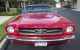 1964 1 / 2 Mustang Convertible,  Factory Air,  Auto Trans,  Red,  Blk Interior Mustang photo 4