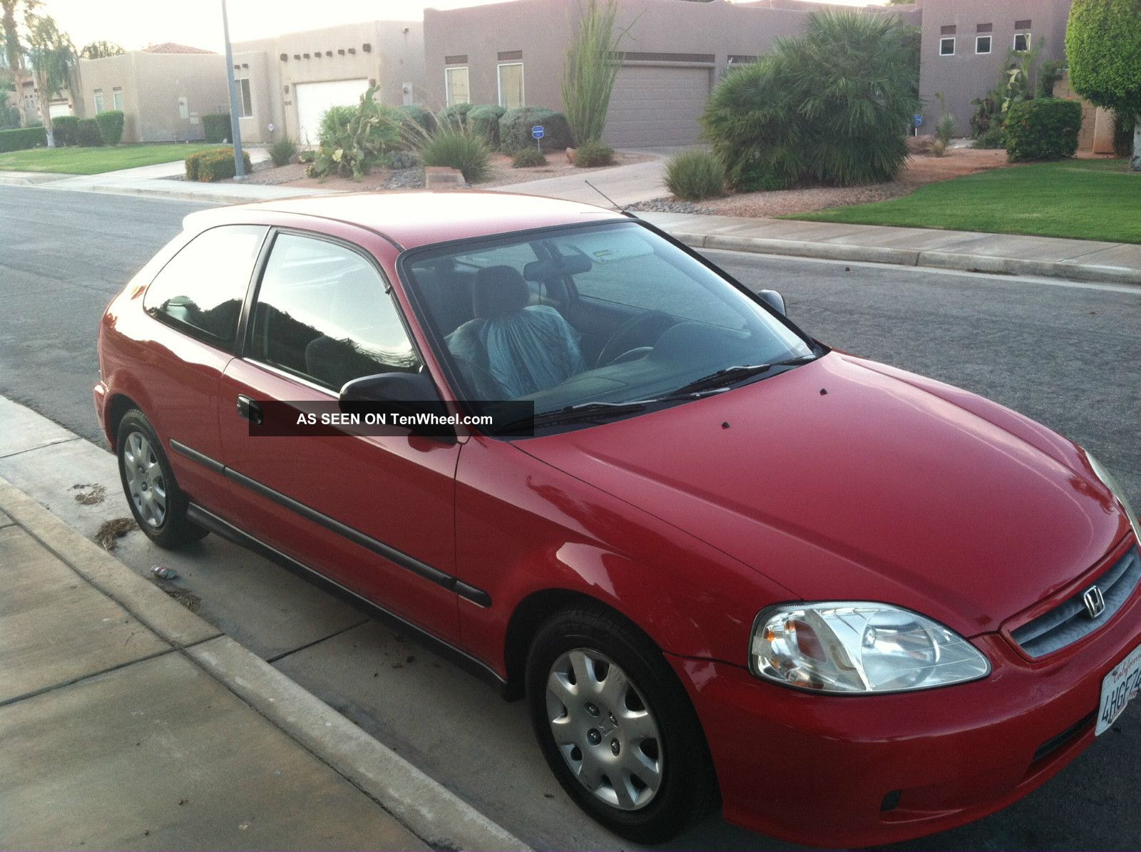 1999 Honda Civic Dx Hatchback Red 3 Door 1 6l
