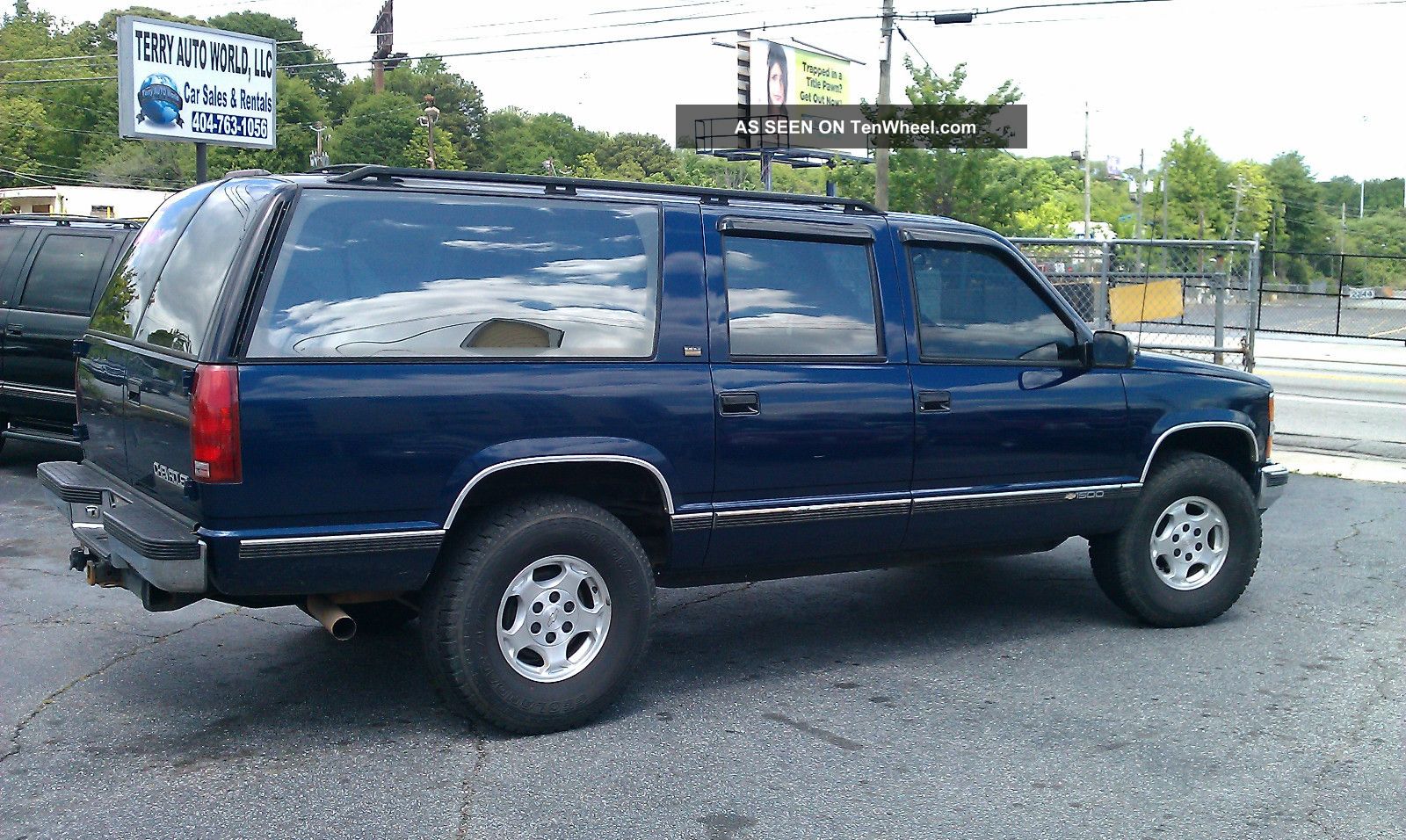 1994 94 Chevrolet K1500 Suburban 1500 4x4 4wd Tow Blue Truck