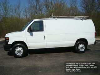 2008 Ford E250 Cargo Van Fleet Maintained A / C Ladder Rack Was $26150 photo