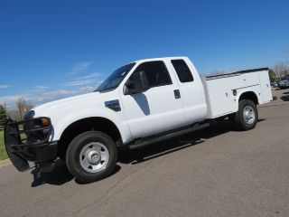 2008 Ford F - 250 Supercab Xl V10 4x4 Utility Work Service Body Bed Truck photo