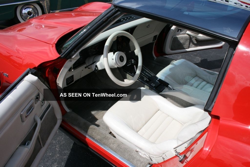 1980 Chevrolet Corvette L82 Red White Interior